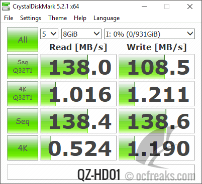 Crystal Diskmark QZ-HD01