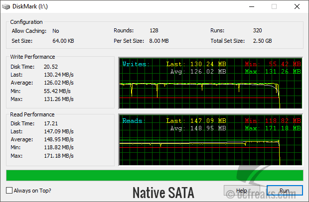 Diskmark Native SATA